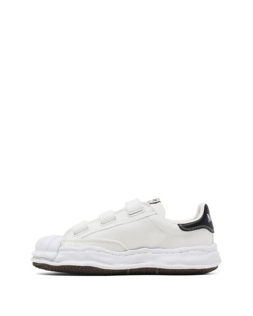Maison Mihara Yasuhiro White Blakey Touch-Strap Sneakers
