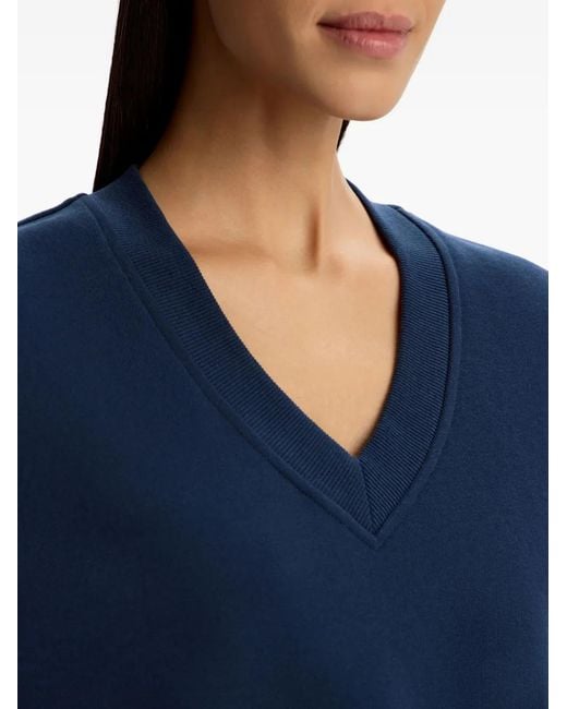 12 STOREEZ Blue V-Neck Top