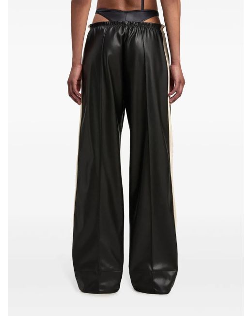 Palm Angels Black Weite Jogginghose Mit Logo-Stickerei