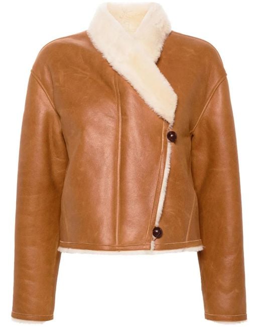 Isabel Marant Eriana レザージャケット Brown