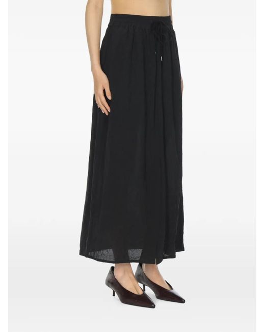 Studio Nicholson Black Jupe À Taille Élastique