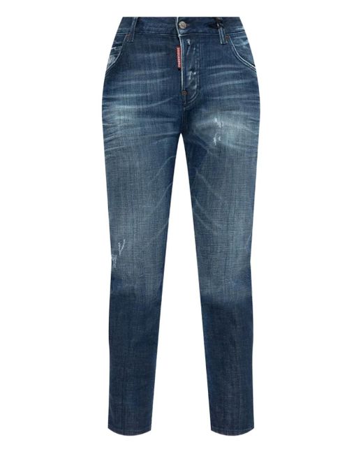 DSquared² Blue Distressed Jeans