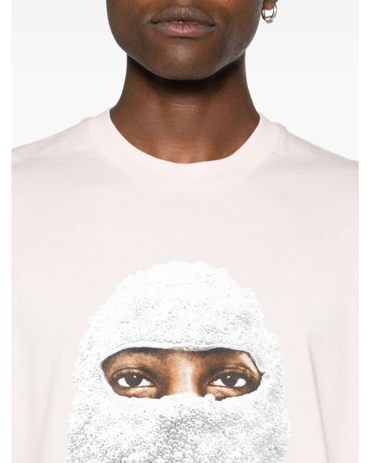 Future Mask-print cotton T-shirt Ih Nom Uh Nit de hombre de color White