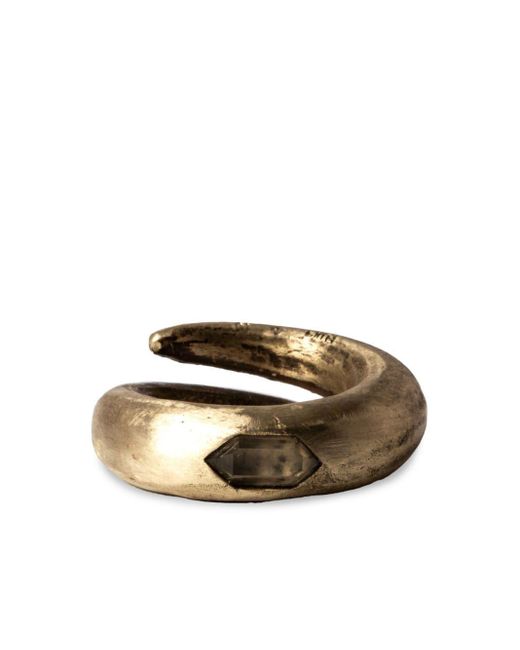 Parts Of 4 Metallic Split Mountain Brass Ring