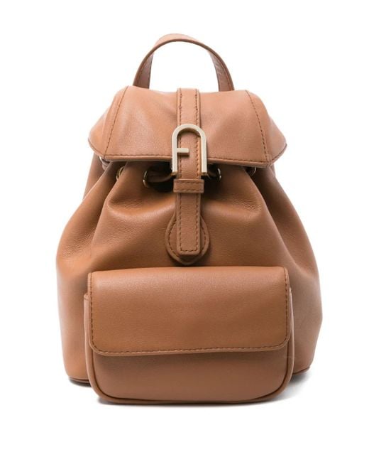 Furla Brown Mini Rucksack