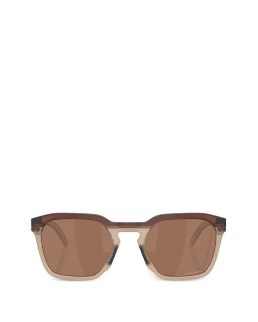 Oakley Brown Hstn Geometric-Frame Sunglasses
