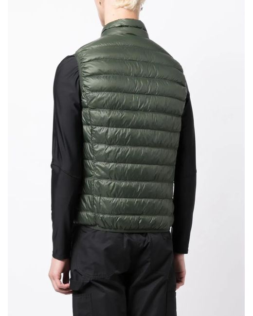 EA7 Green Padded Sleeveless Gilet for men