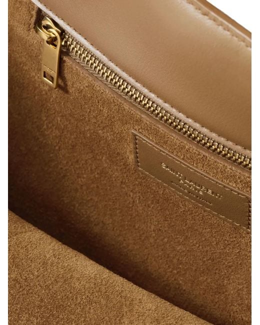 Saint Laurent Brown Le 5 À 7 Small Bea Bag