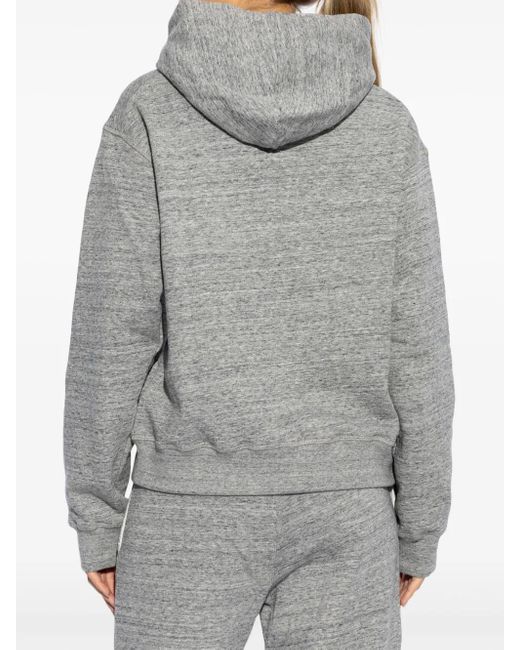 DSquared² Gray Logo-Print Hoodie