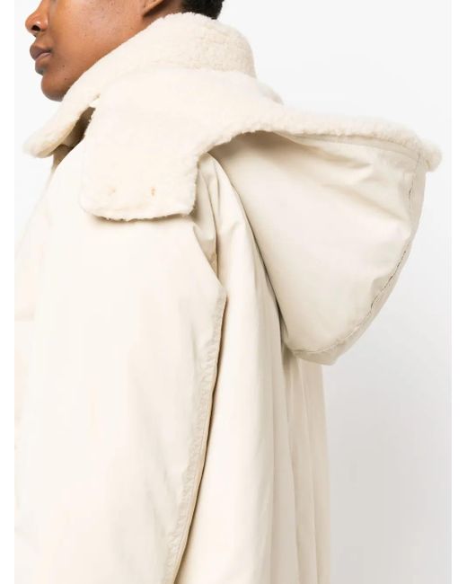 Fay Natural Detachable-Hood Parka Coat