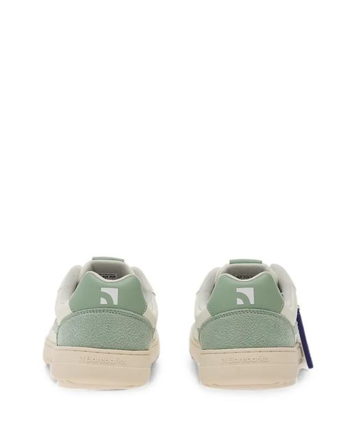 Barebarics White Zing Panelled Sneakers