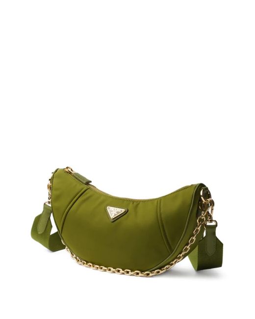 Prada Green Demi-Lune Shoulder Bag