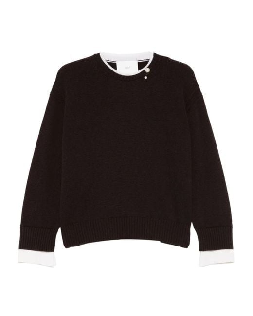 Vanisé Black Pearl-Embellishment Sweater
