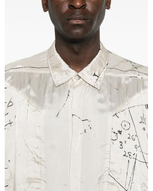 Rick Owens White Sleeveless Outer Shirt for men