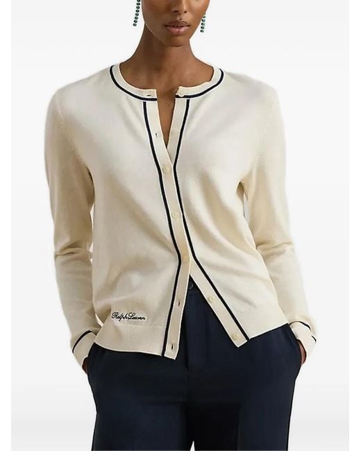 Ralph Lauren Natural Buttoned Cardigan