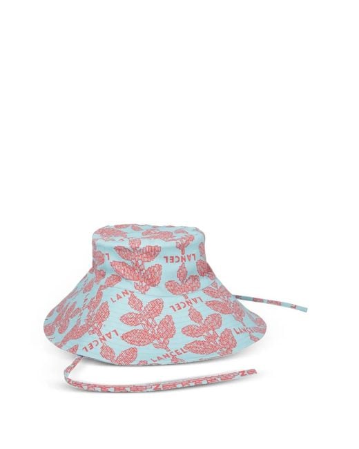Lancel White Floral Hat