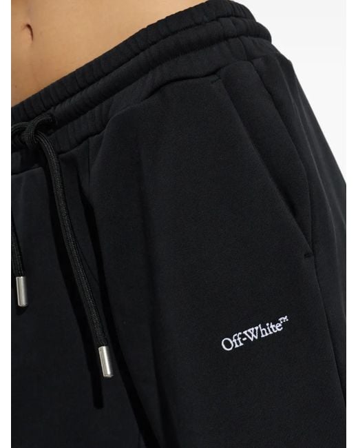 Off-White c/o Virgil Abloh Black Logo-Detail Drawstring Track Pants
