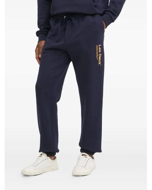 Pantalon De Jogging À Logo Imprimé Les Deux pour homme en coloris Blue
