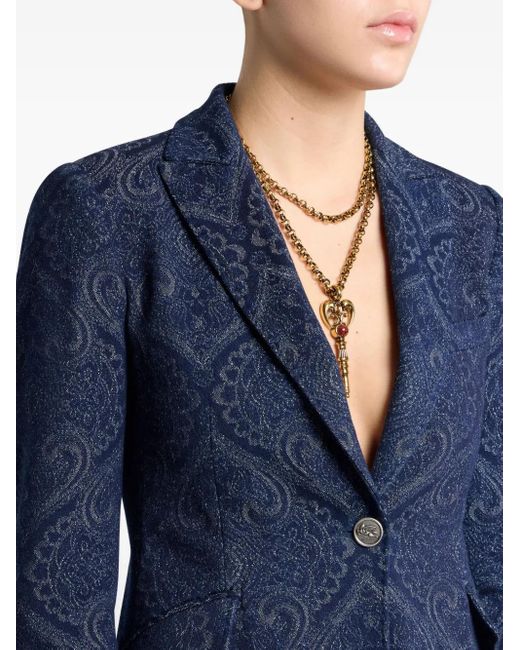 Etro Blue Denim Jacket
