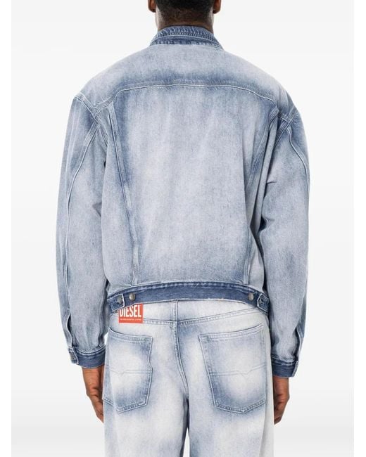 DIESEL Blue Trucker Jacket for men