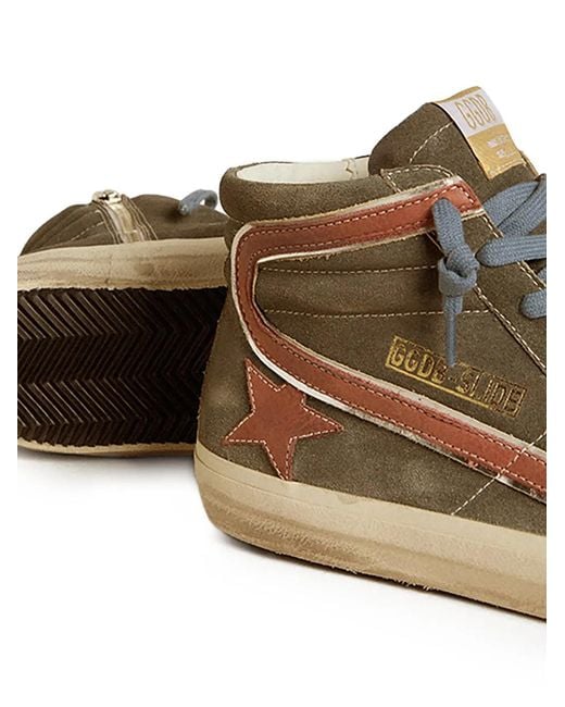 Golden Goose Deluxe Brand Brown Star-Embellishment Leather Sneakers for men