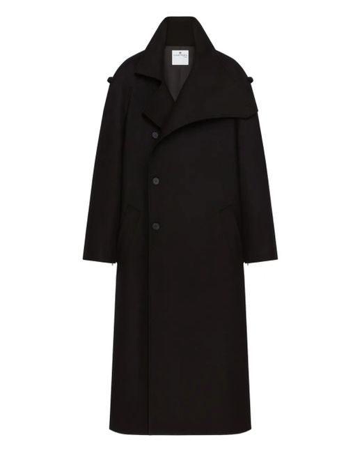 Gabardina con doble botonadura Courreges de hombre de color Black