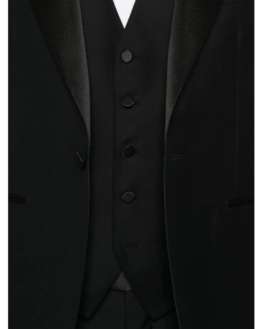Tagliatore Black Single-Breasted Dinner Suit for men