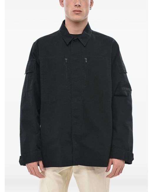 Balenciaga Black Checked Ripstop Jacket for men
