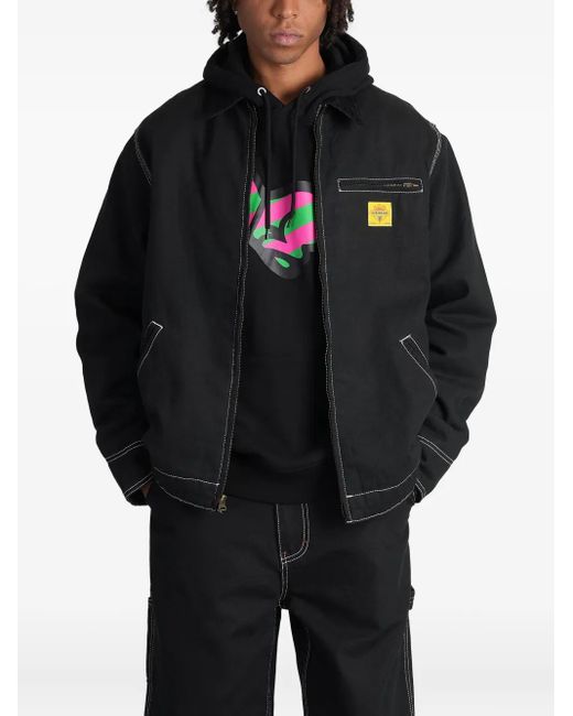 ICECREAM Black Zip-Closure Jacket for men