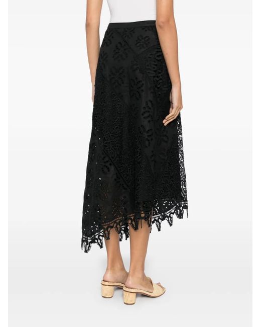 Ulla Johnson Black Solara Skirt