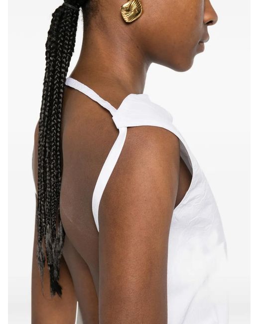 Rohe White Open-Back Crushed Top