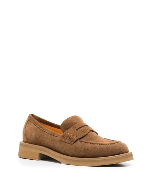 Mara Bini Brown Frida Suede Loafers