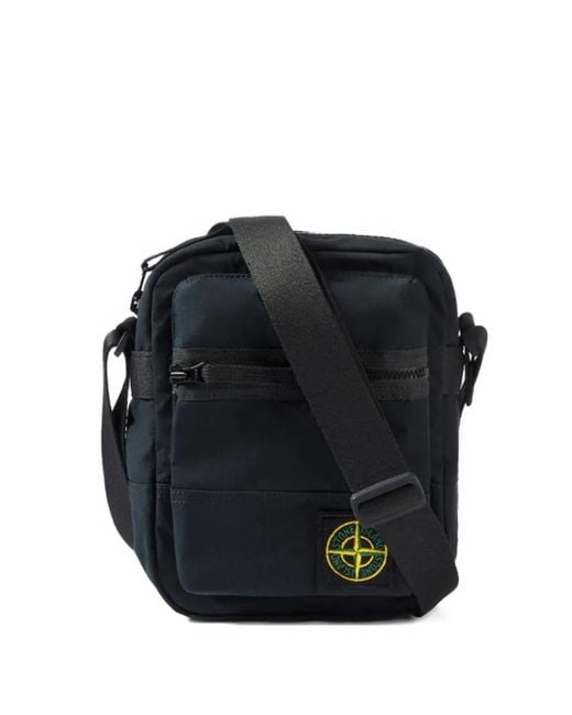Stone Island Schultertasche mit Reißverschluss in Black für Herren