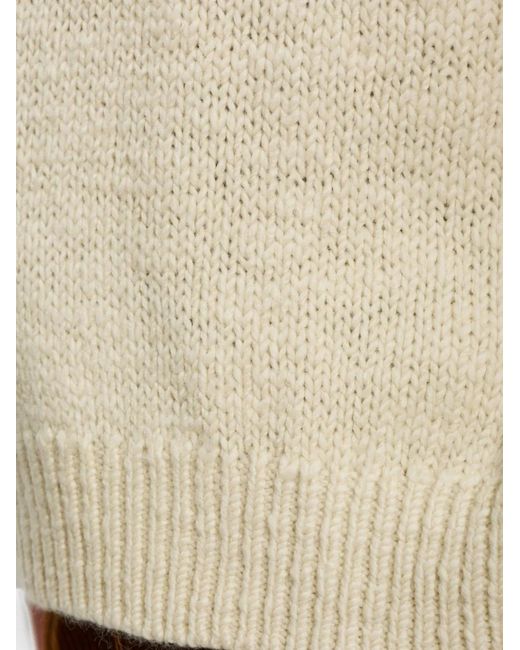 Isabel Marant White Karl Ribbed-Trim Sweater for men