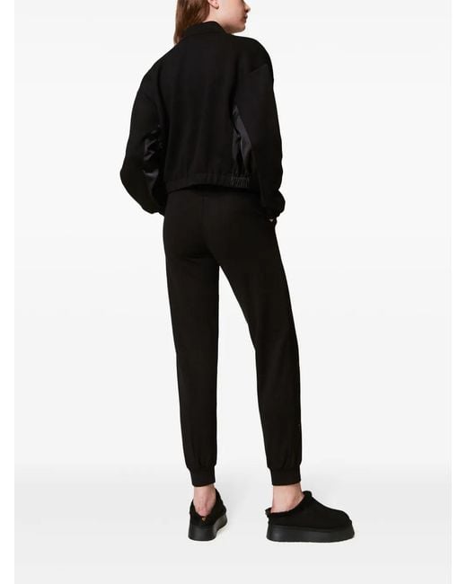 Pantalones de chándal con cinturilla elástica Twinset de color Black
