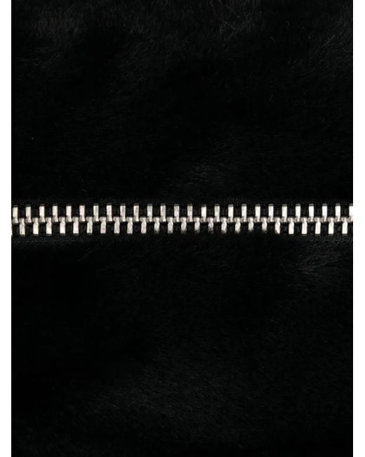 Apparis Black Jumbo Noor Zip-Up Clutch Bag