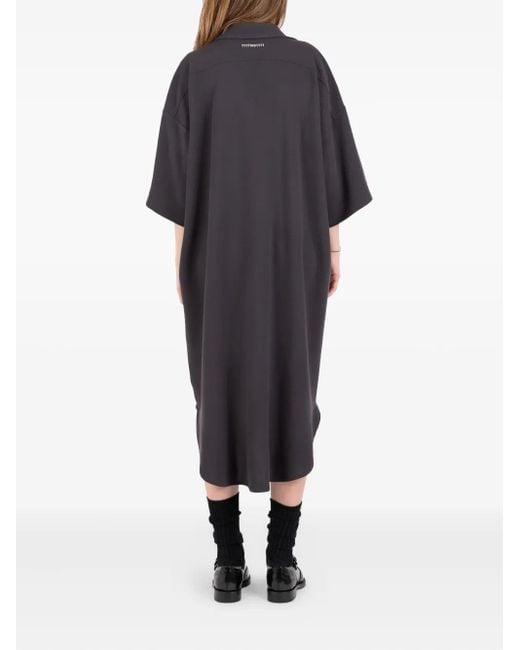 Societe Anonyme Black Shirt Midi Dress
