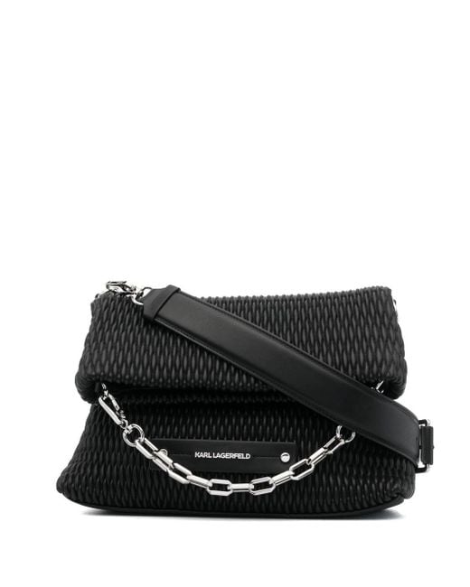 Karl Lagerfeld K/kushion Quilted Shoulder Bag in Black Lyst Australia