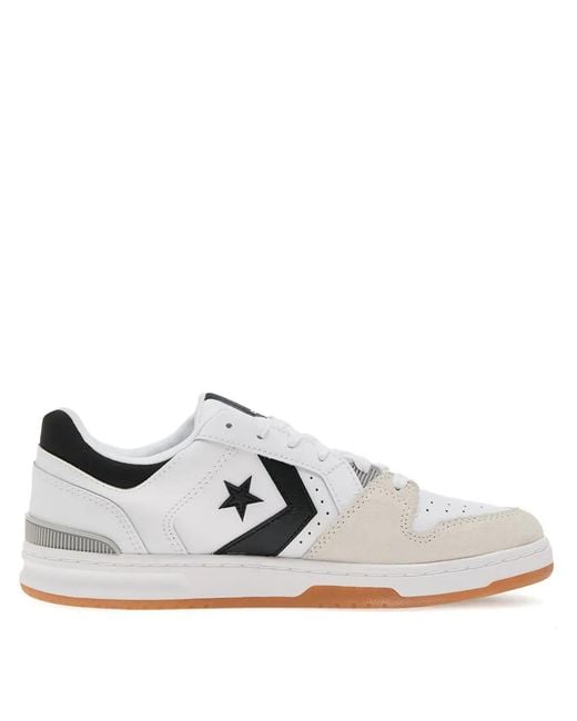 Converse White Cl98 Leather Sneakers