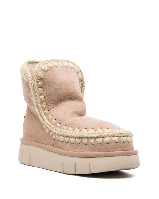 Mou Natural Suede Boots
