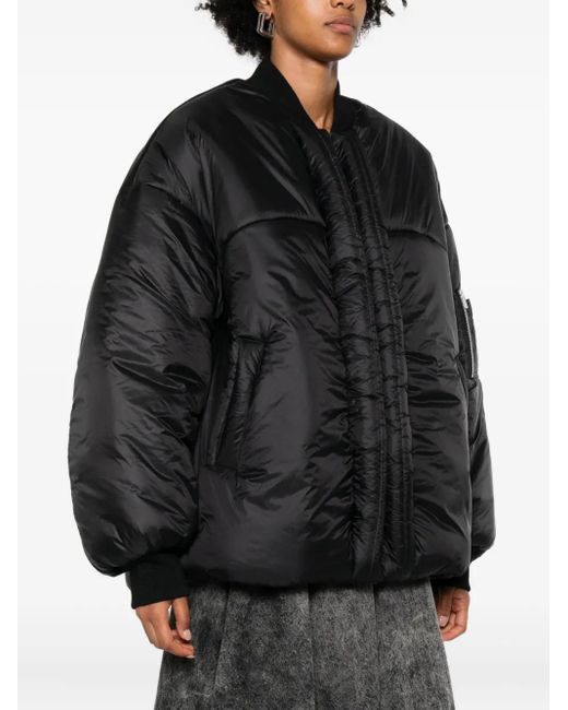Mordecai Black Zip-Fastening Puffer Jacket