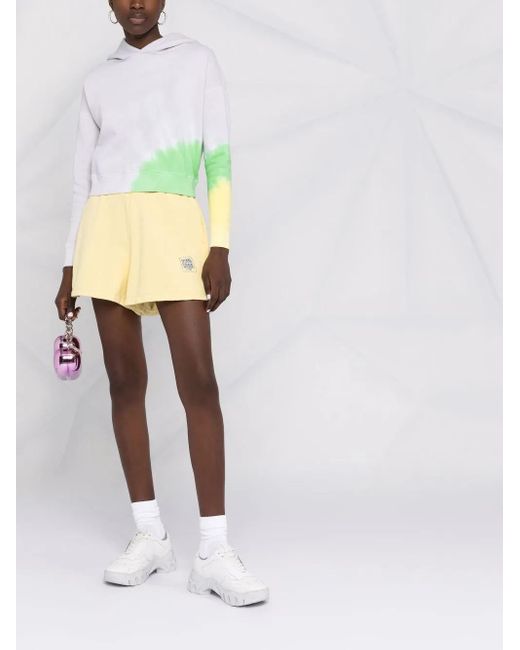 Opening Ceremony Yellow Logo-Print Elasticated Shorts