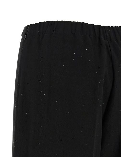 Herno Black Zip-Fastening Trousers