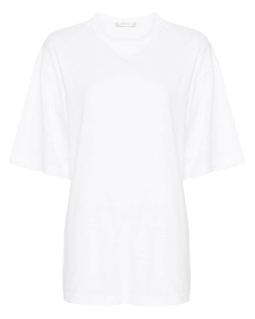 The Row White Steven Cotton T-shirt