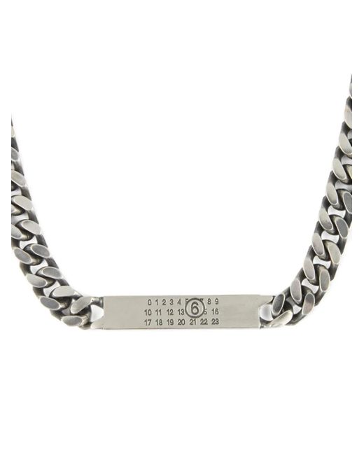 MM6 by Maison Margiela Metallic Logo Necklace