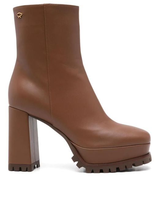 Gianvito Rossi Harlem 70mm ブーツ Brown