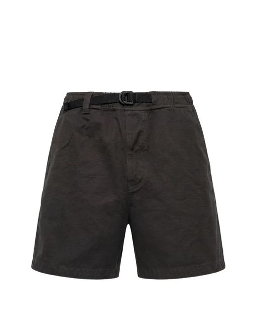 Stone Island Black Bermuda Marina À Taille Ceinturée for men