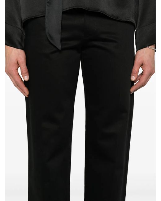 AARON ESH Black Wool Trousers for men