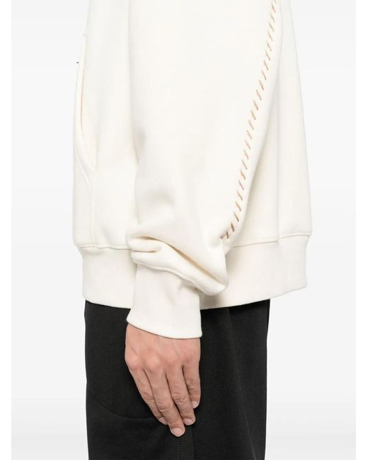 FIVE CM Natural Leather Trim Hoodie for men