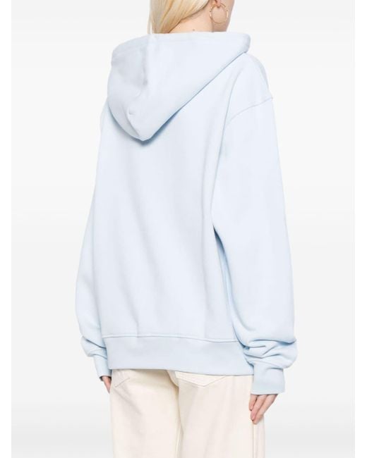 Jacquemus Blue Logo-embroidered Hoodie